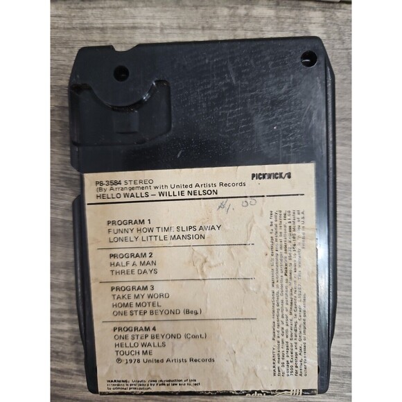 8 Track Tapes Lot of 3 -Kenny Rogers, Willie Nelson, Oak Ridge Boys Untested - Picture 10 of 10